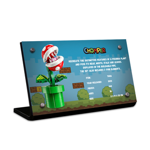 LYB乐一百适用乐高71426马里奥食人花吞食花亚克力展示铭牌