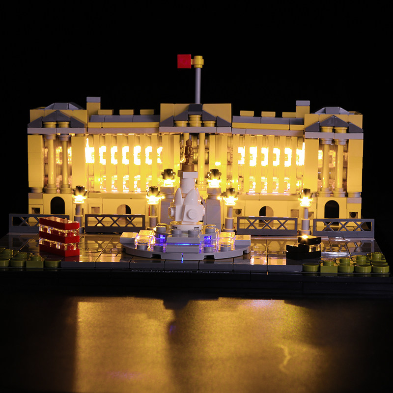 适用乐高建筑系列21029白金汉宫led灯具配套乐高灯饰城 diy灯组