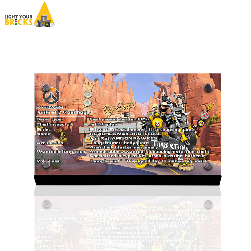 light your bricks适用乐高 75977狂鼠与路霸 亚克力介绍展示铭牌