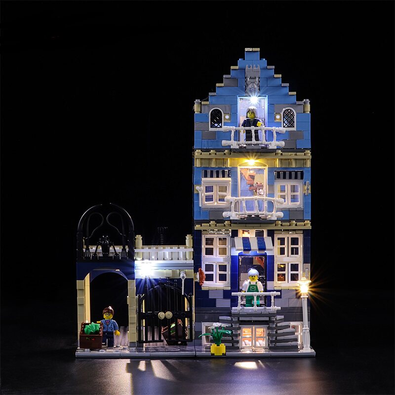 适用乐高10190欧洲市场大街 led灯光灯饰 街景系列 diy灯具套装