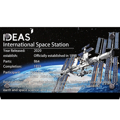 Light your bricks 适用乐高星球21321国际空间站 亚克力展示铭牌