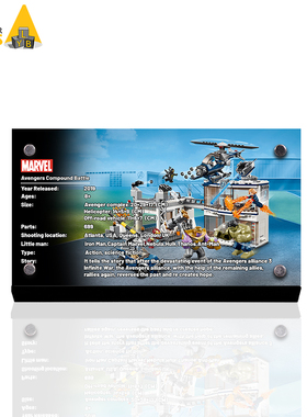 light your bricks适用于乐高76131复仇者联盟基地大决战展示铭牌