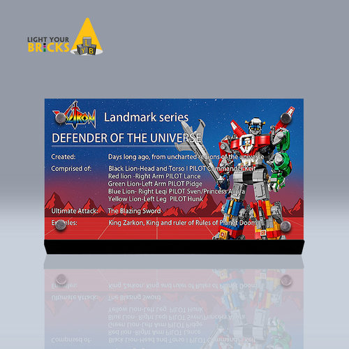 Light your bricks 适用乐高IEDAS系列21311百兽王亚克力展示铭牌