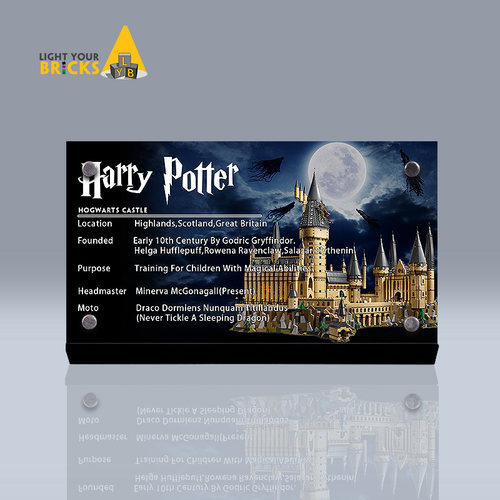 Light your bricks 适用乐高 71043哈利波特城堡 亚克力展示铭牌