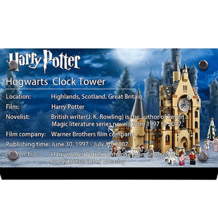 Light your bricks 适用乐高75948哈利波特霍格沃茨钟楼 展示铭牌