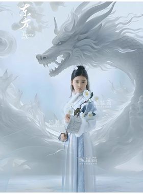 龙年汉服女童冬款冬季古风礼服