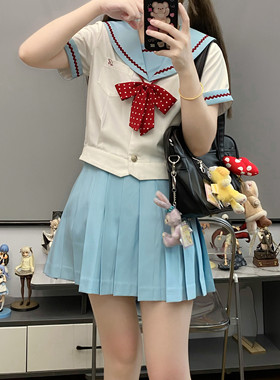 零度句号【青堇中】原创正版公主线收腰水手服夏季校供jk制服套装