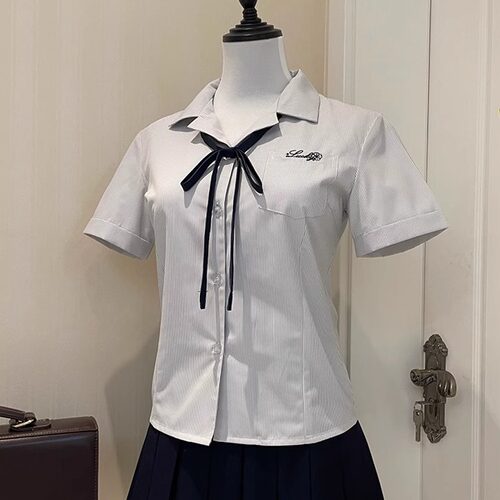 零度句号原创四叶草开襟jk衬衫