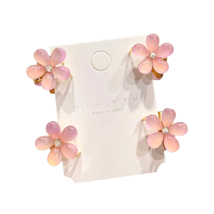 花朵小抓夹女小号侧边碎发刘海发夹小巧精致发卡公主头小夹子发饰