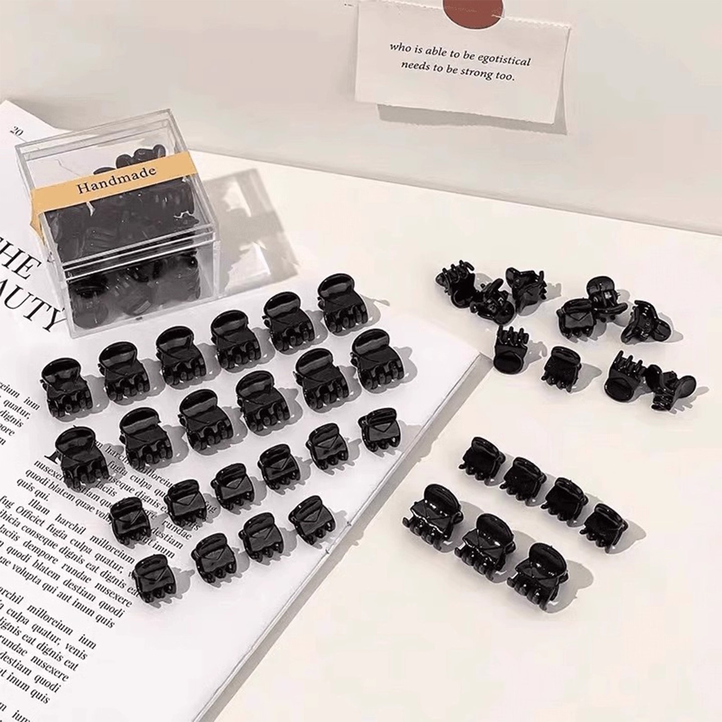 黑色迷你刘海夹公主头小抓夹女2025年新款侧边刘海碎发夹发卡头饰