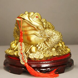 纯黄铜金蟾摆件元宝金蝉三足蟾蜍店铺开业礼品风水工艺品铜小铭