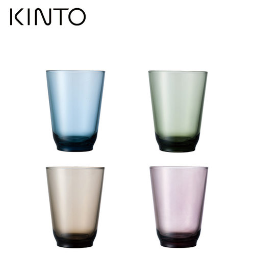 吉尔生活 日本KINTO HIBI Tumbler玻璃杯咖啡杯 冷水杯果汁350ml