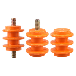 配电箱柜黄色绝缘子M6/8/10 高低压零地排绝缘支柱30/40/50带镙杆