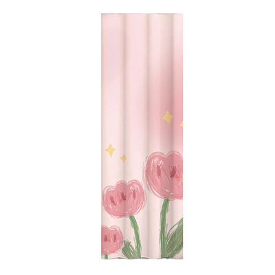 洗衣机阳台洗烘一体防尘盖布遮挡帘防水防晒免打孔滑轨遮光布帘