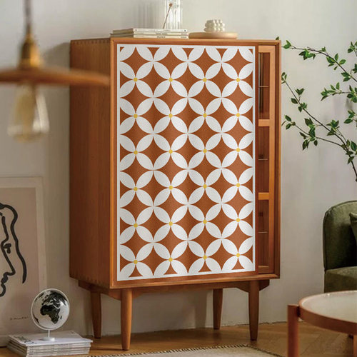 小花瓷橱柜柜子遮挡帘鞋柜遮丑帘卧室衣帽间书柜防尘帘免打孔拉帘