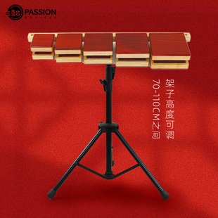 【送专用箱】专业五音木鱼全套剧团演奏梆子联排木鱼打击乐器乐队