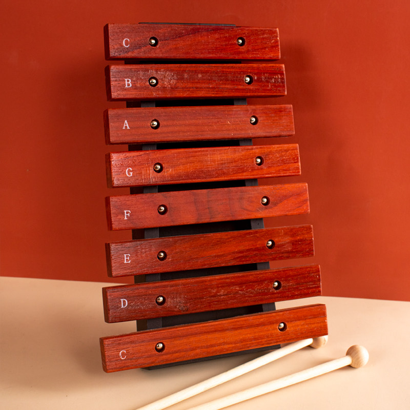 专业8音红木琴音准打击琴儿童乐器音乐玩具手敲琴奥尔夫早教乐器