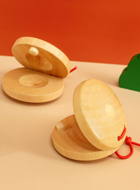 木质响板榉木奥尔夫打击乐器早教儿童音乐玩具哒哒舞板专业圆舞板