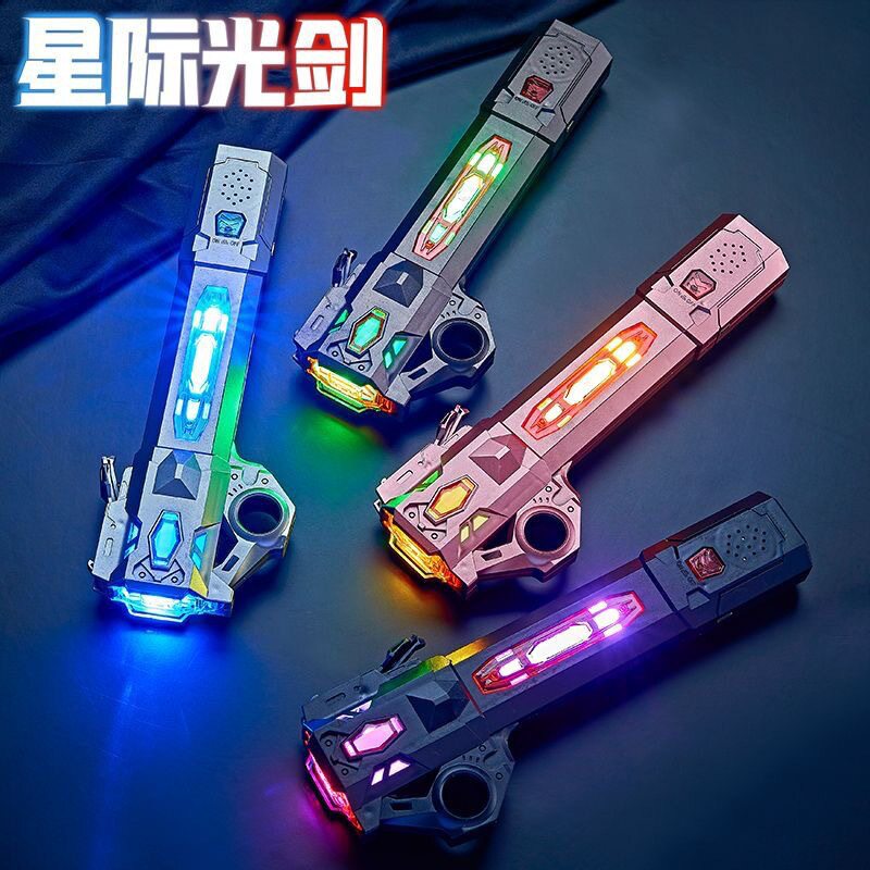 爆款网红玩具激光剑儿童星球大战二合一伸缩七彩闪光炫酷地摊批发