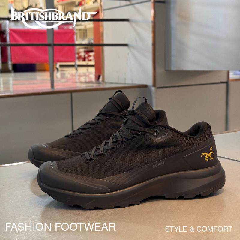 英国&奢品~户外登山鞋男2025冬季新款防滑防泼徒步低帮运动休闲鞋