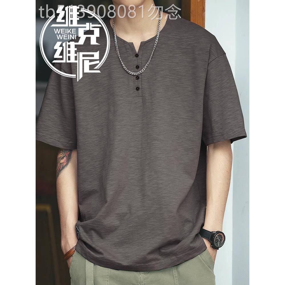 美国竹棉Polo衫男子2025夏季新潮流品牌帅气覆古休闲薄短袖t恤