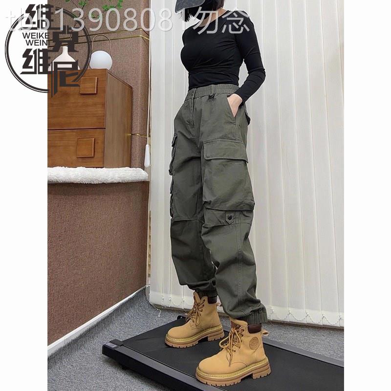 工装裤男士2026春季新款美式潮牌宽松束脚多口袋哈伦裤复古休闲裤