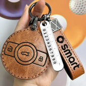 23款 奔驰smart钥匙套高档斯玛特smart精灵一号3号汽车专用装 饰包