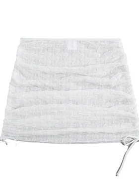 2026欧美新款性感比基尼沙滩裙网纱拉绳泳装泳衣bikini