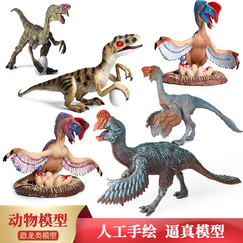 仿真恐龙动物窃蛋龙始祖鸟模型