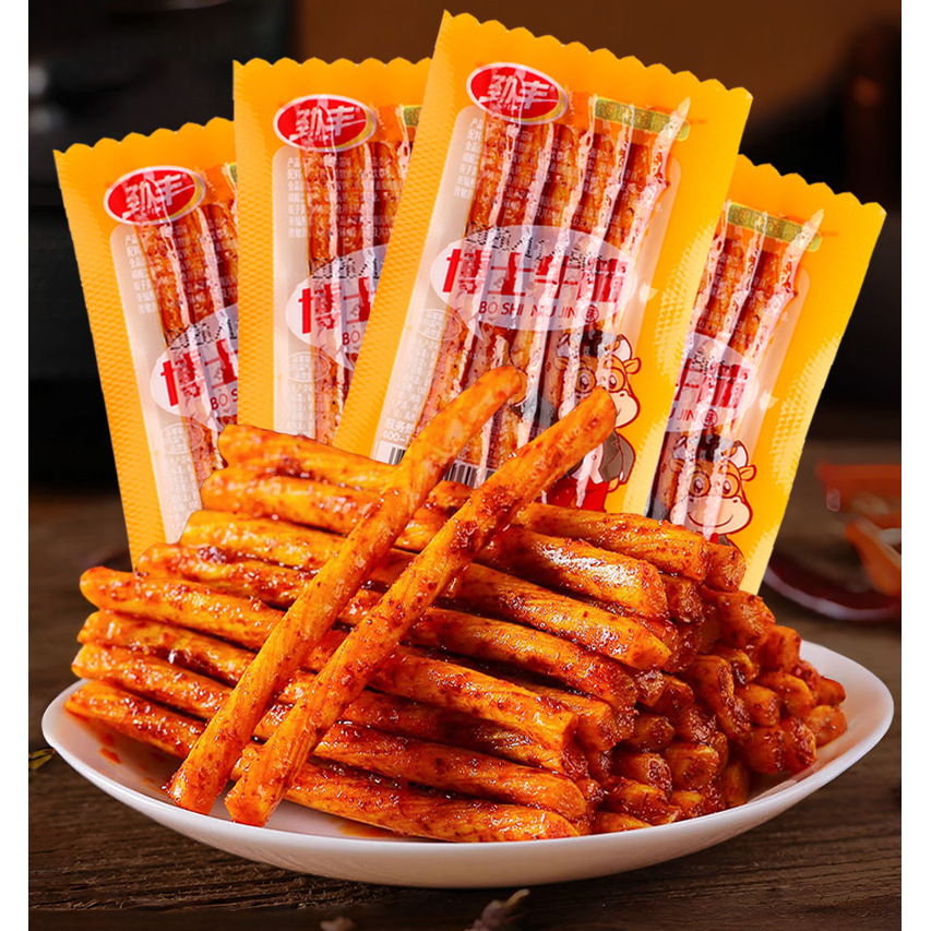 劲丰博士牛筋辣条儿时怀旧面筋双仔素牛筋豆筋小零食休闲食品小吃