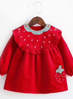 反穿衣婴儿小孩护衣儿童吃饭围兜罩衣女宝宝防水防脏秋冬加绒洋气