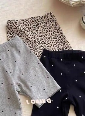 2026女童夏季薄款打底裤女宝宝韩系洋气弹力五分裤新款时髦短裤潮