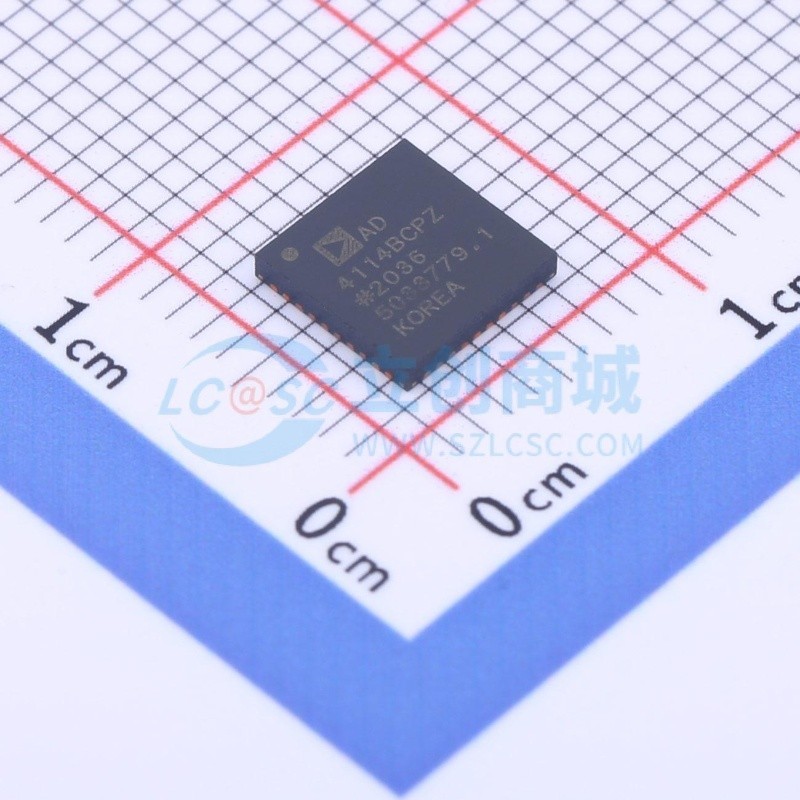 模数转换芯片 AD4114BCPZ LFCSP-40 ADI(亚德诺) 原装正品 - 实物图