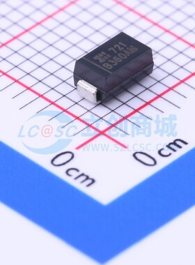 肖特基二极管 B360AM-13-F DO-214AC DIODES(美台) 电子元件配单