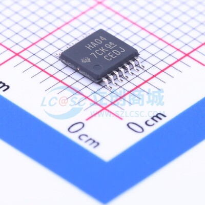 反相器 SN74AHC04PWRG4 TSSOP-14 TI/德州 电子元件配单原装正品