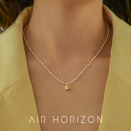 AIR-HORIZON小米粒简约项链女2025新款小众轻奢高级感锁骨链配饰