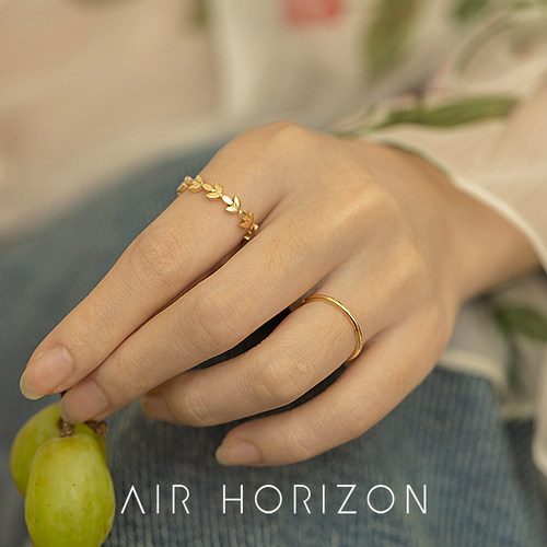 AIR-HORIZON女钢冷淡风戒指