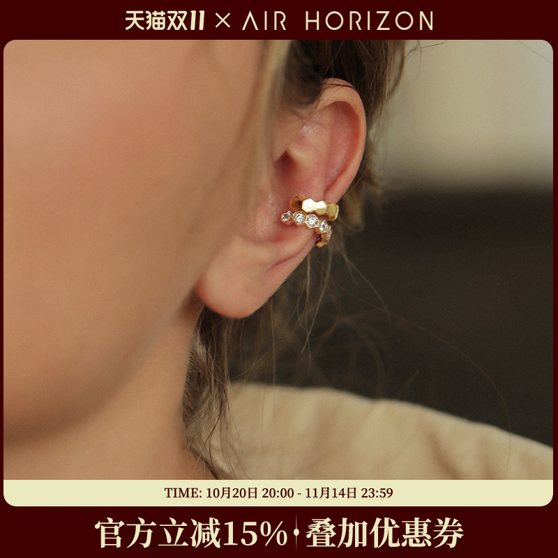 不对称耳夹无耳洞耳环韩国气质