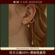AIR 无耳洞耳环潮独特耳骨夹磁吸耳饰 HORIZON珍珠流苏耳夹女长款