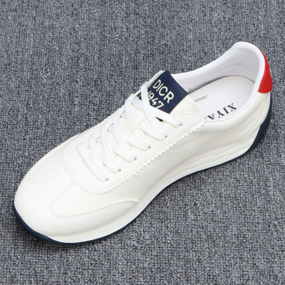 阿甘鞋男士真皮百搭运动休闲鞋