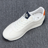 真皮男鞋 男 男轻奢百搭运动休闲跑步鞋 2025新款 轻便软底透气阿甘鞋