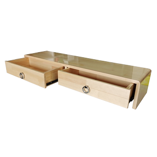 定制扫地机器人柜子带轮子可移动的边柜带抽屉抽拉滑板多功能架子