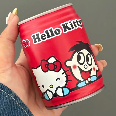 彩绘旺仔牛奶卡通来图印刷定制适用于hellokitty旺仔牛奶联名款