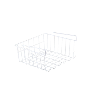 书柜书桌下挂篮置物架悬挂式隔层隔板免打孔宿舍衣物收纳分层神器