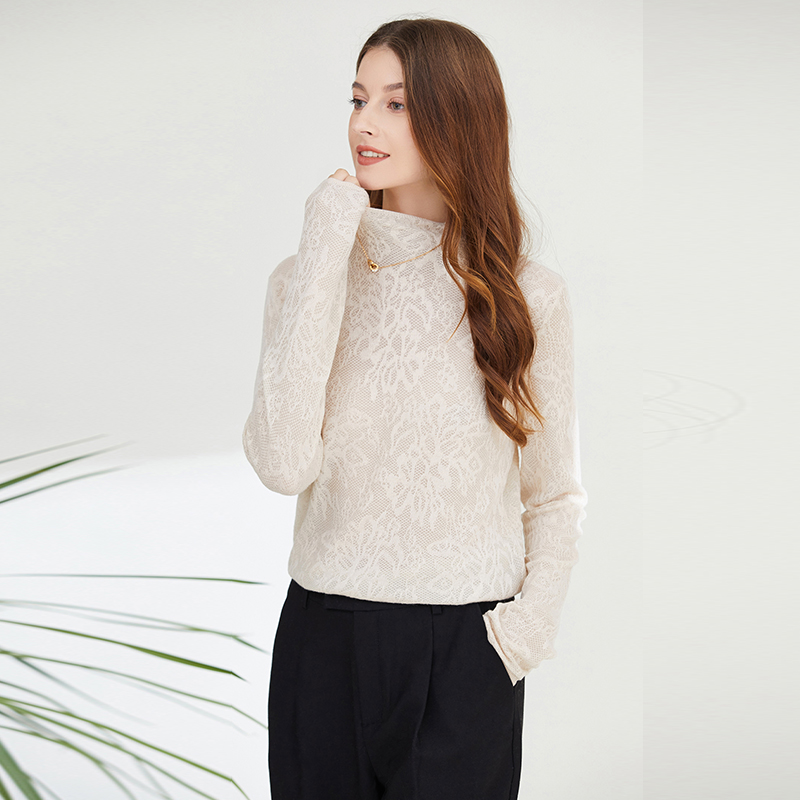 蕾丝衫长袖打底气质修身外穿