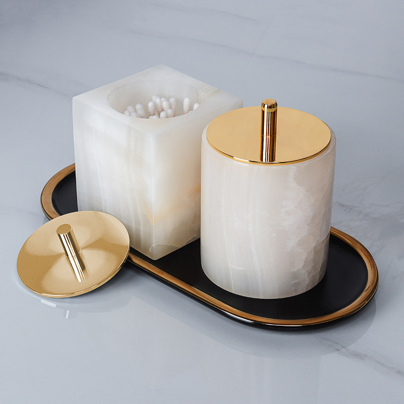 棉签盒圆形棉棒盒高档收纳