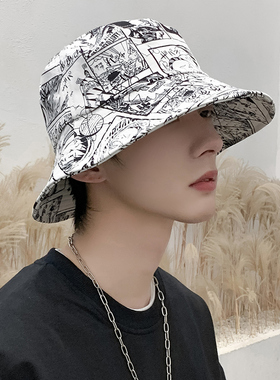 渔夫帽子男士夏季防晒帽夏遮阳帽