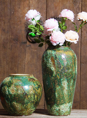 景德镇陶瓷花瓶干花家居陶罐花器餐桌摆件陶艺水培客厅装饰品插花