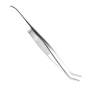 医用镊子夹不锈钢医疗器械外科手术工具拔睫毛眼科镊子直弯头加厚