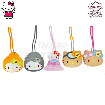 【白兔家】韩国正品代购三丽鸥kitty行李牌可爱橘子行李箱挂牌
